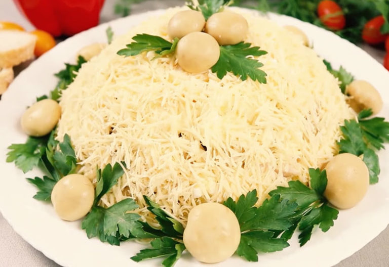 Рецепт Салата С Курицей Грибами Картошкой