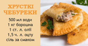 Як привчити себе регулярно готувати чебуреки. Рецепт чебуреків з м’ясом