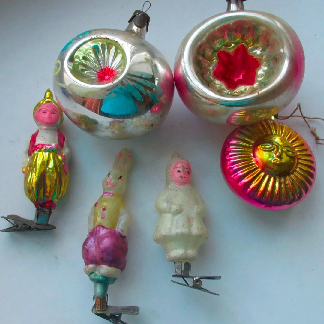 мини советские елочные игрушки фото 112